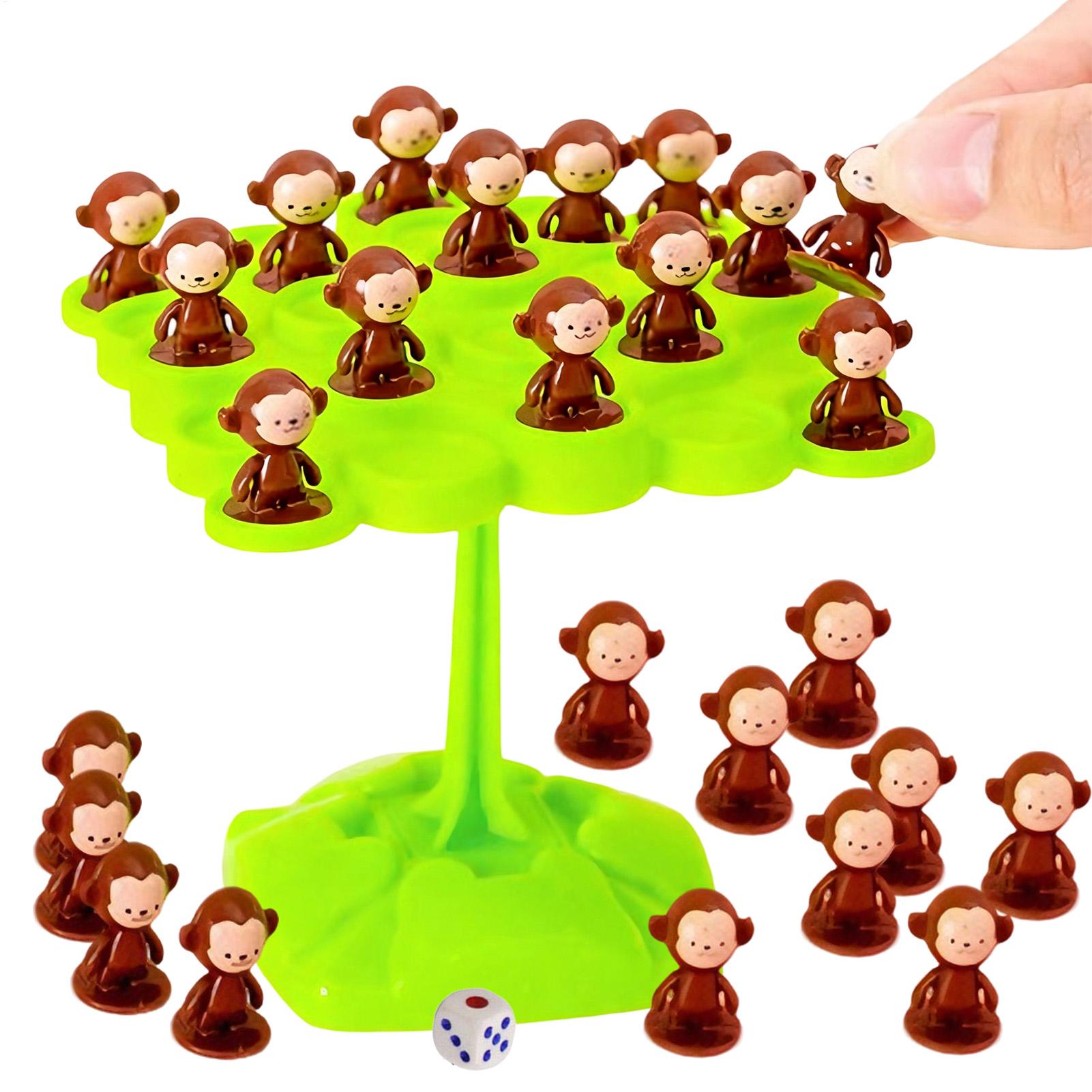 Party Games Usa - Monkey Balance Tree Stacking Toys Interactive