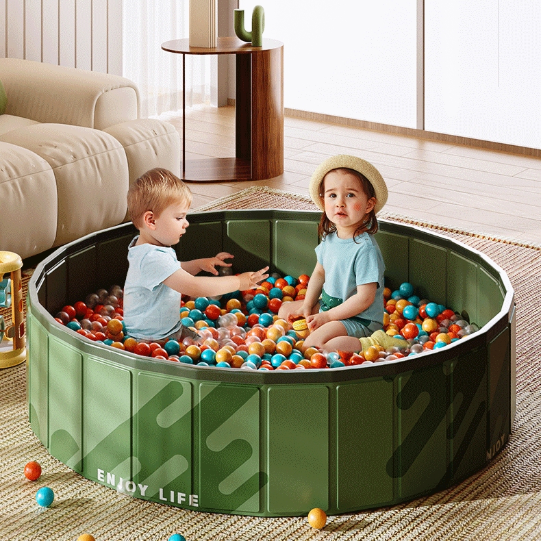 Party Games Kid Friendly - Large Foldable Ball Pit Play Pool