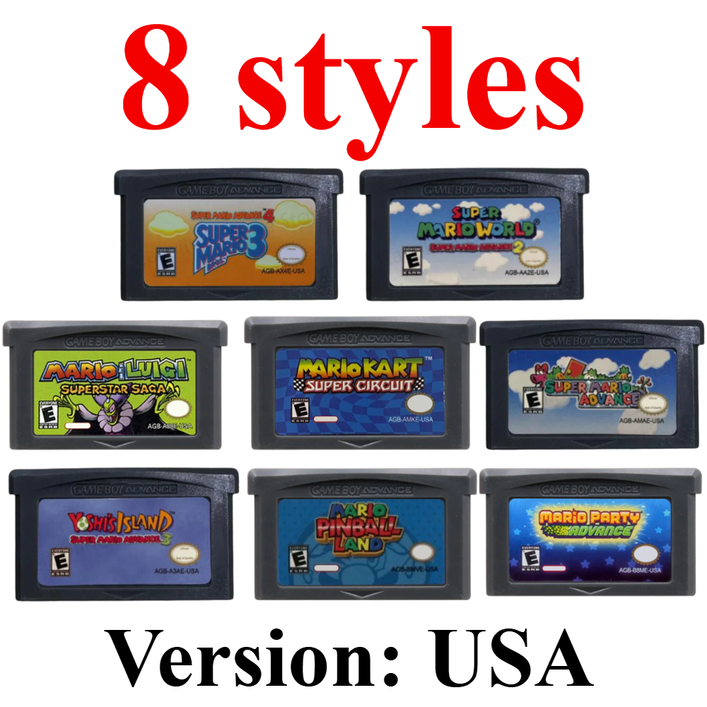 Party Games Usa - USA Mario Series GBA Game Cartridge