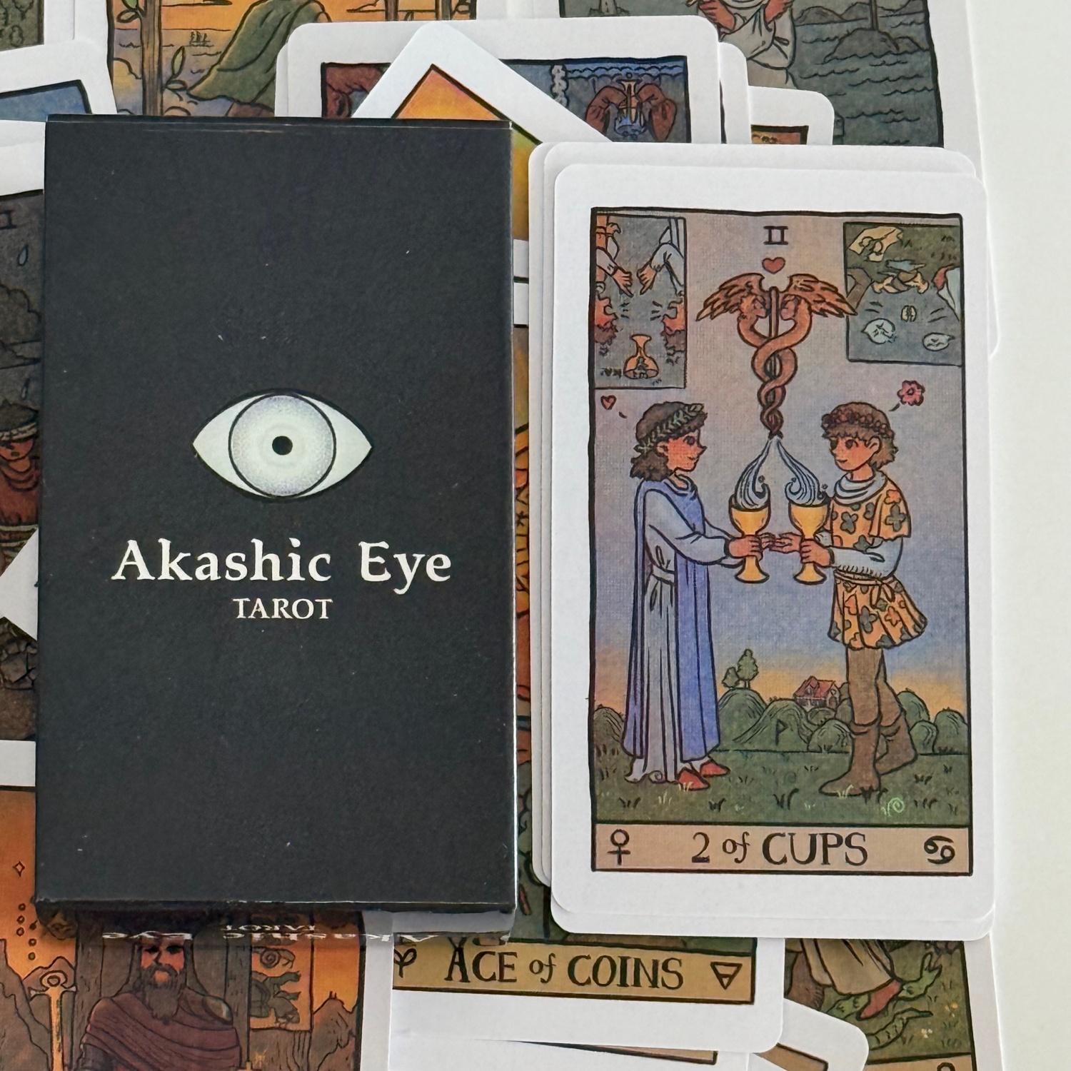 Party Games Indoor - Akashic Eye Tarot Cards Deck 78Pcs