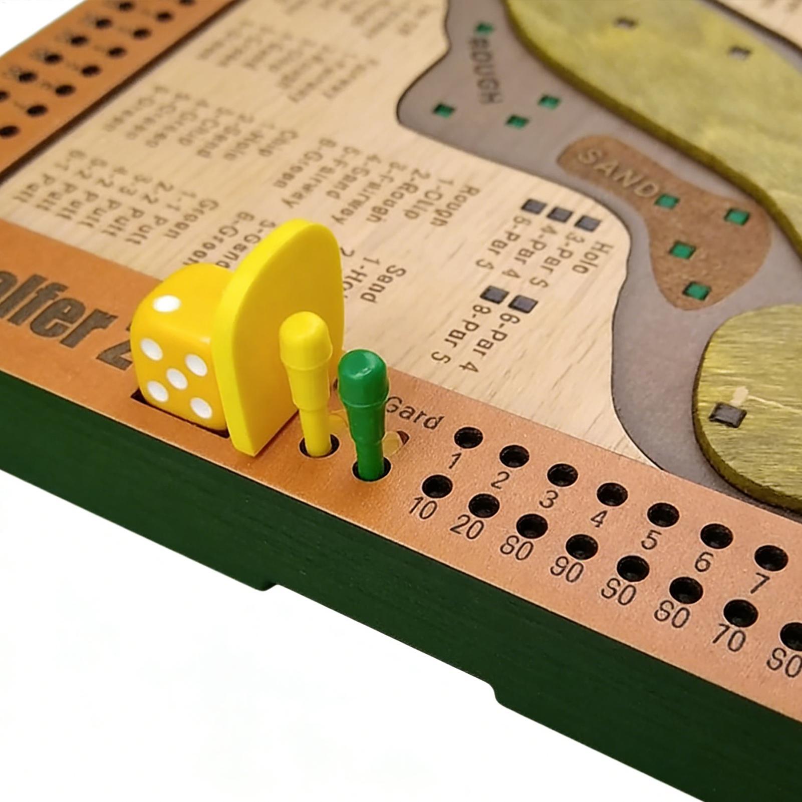 Golf Dice Game Wooden Challeng - Party Games Adults Indoor ulasan dan harga