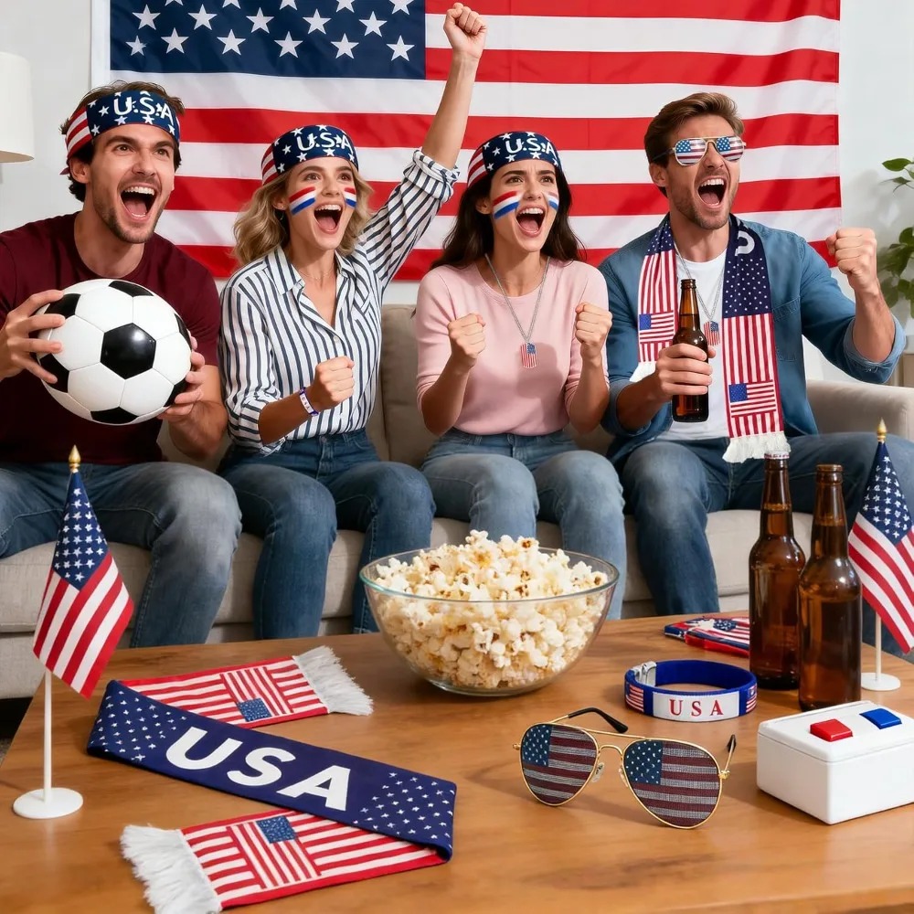 2026 USA Fan Kit Patriotic Sup - Party Games Usa ulasan dan harga