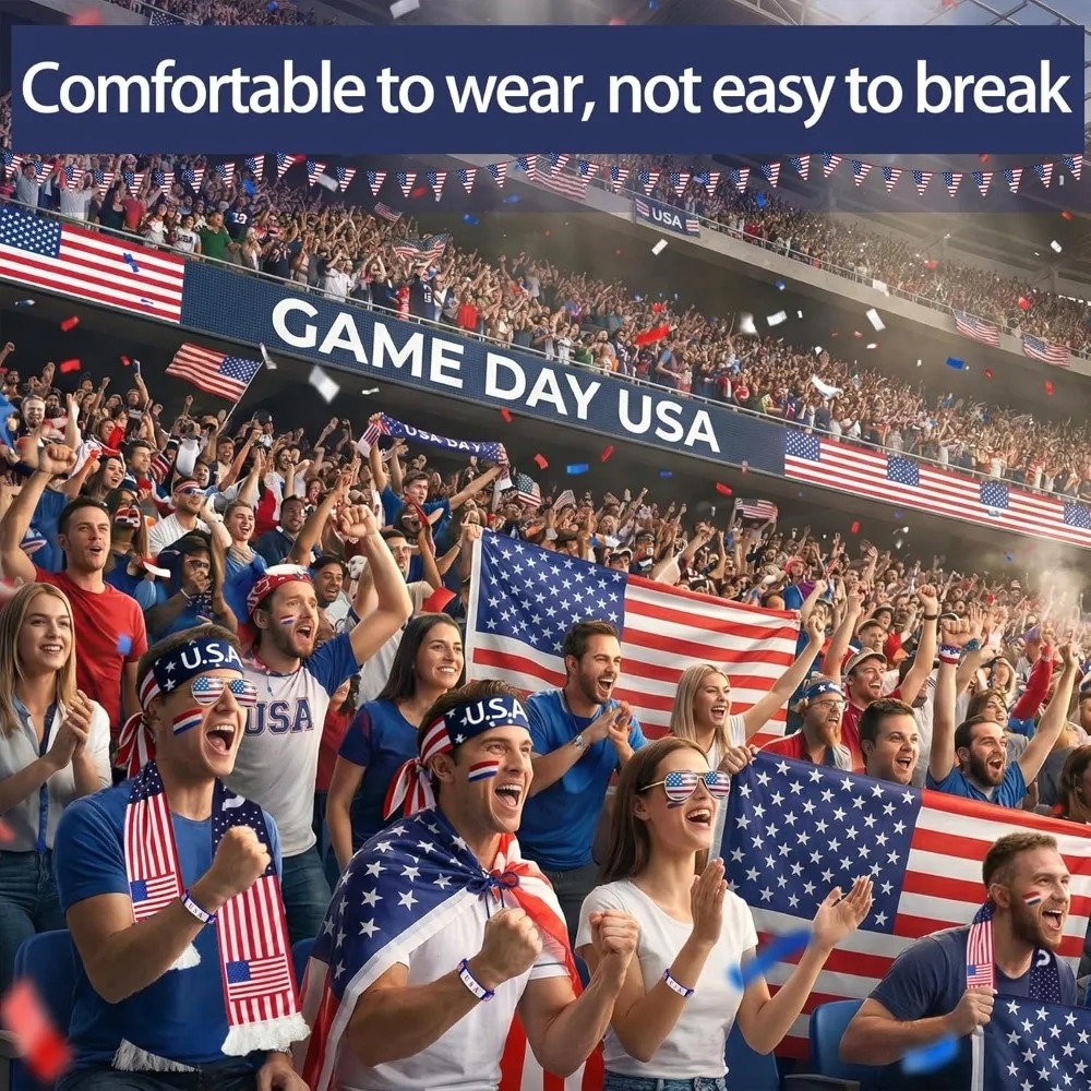 2026 USA Fan Kit Patriotic Sup - Party Games Usa ulasan dan harga