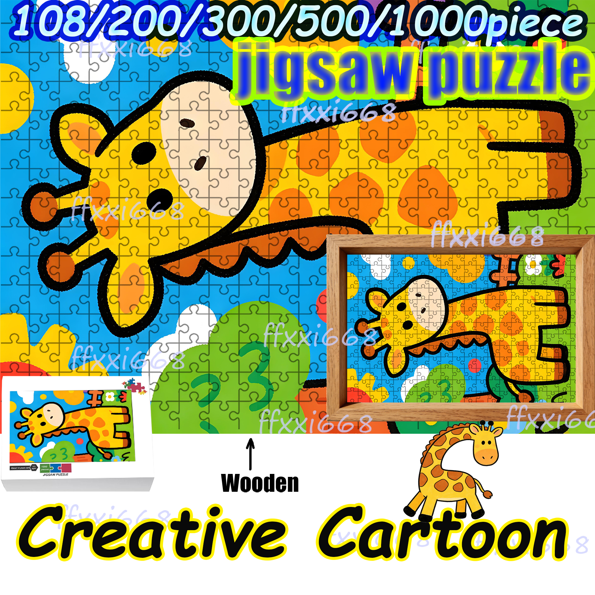 Creative Cartoon Giraffe  Jigs - Party Games Board Game ulasan dan harga
