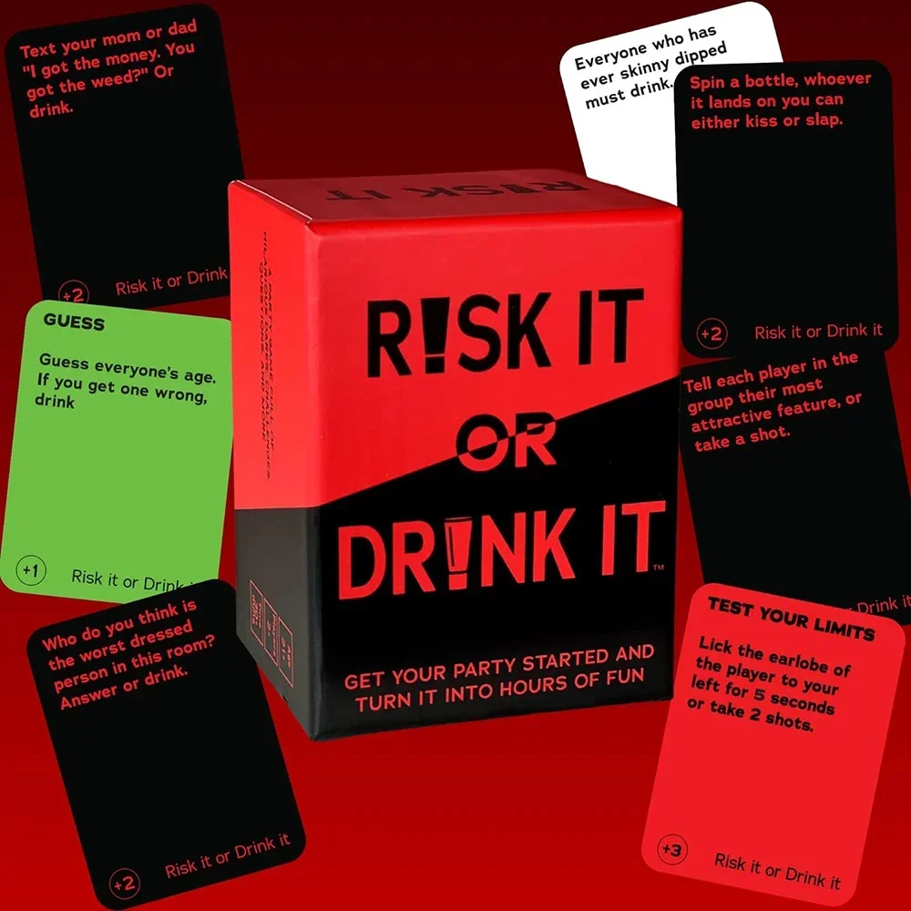 Risk It Or Drink It Fun Party  - Party Games Questions For Adults ulasan dan harga