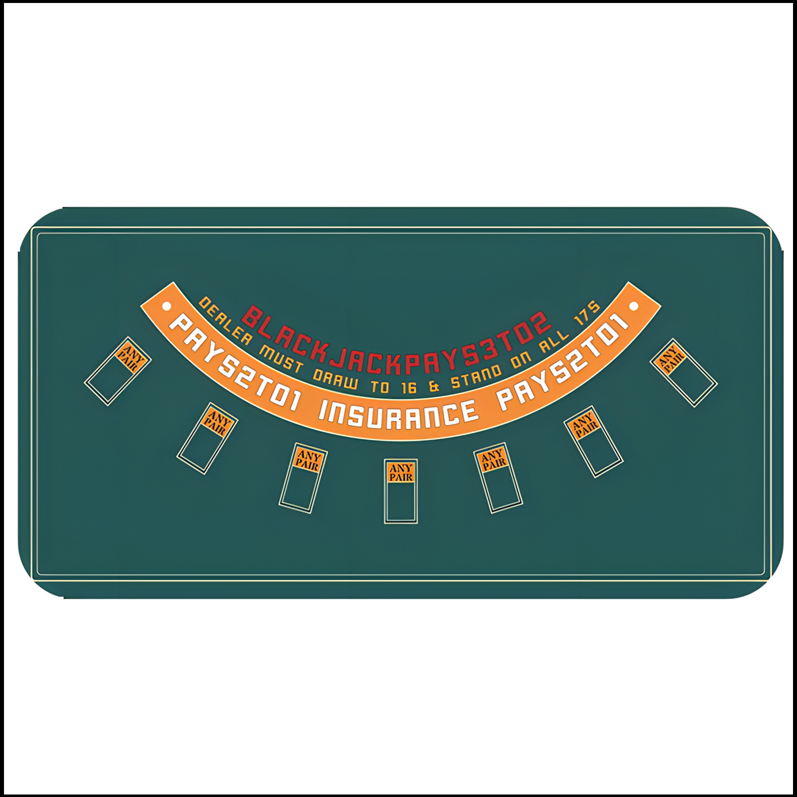 120 x60cm / 180 x90cm blackjac - Party Games Board Game ulasan dan harga