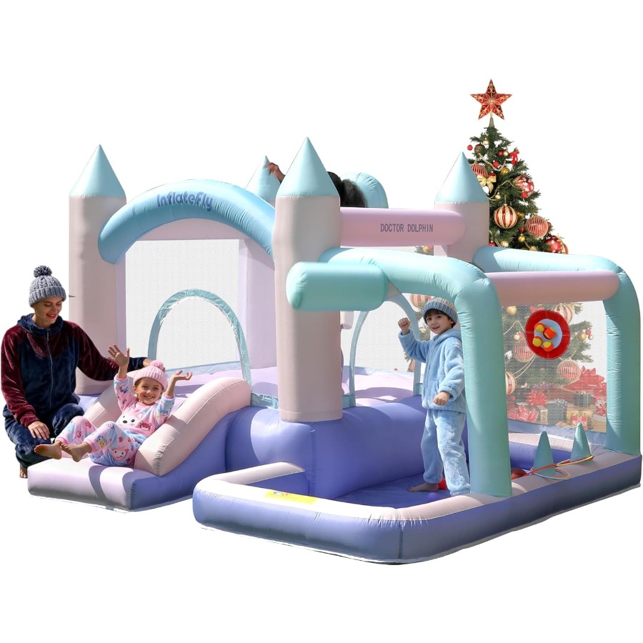 Inflatable Bounce House Slide  - Party Games Indoor ulasan dan harga