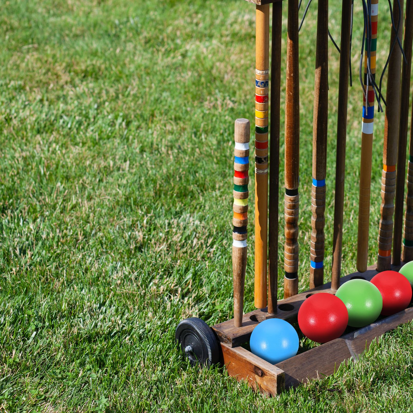 6Pcs Croquet Wooden Ball Set C - Bocce Ball Lawn ulasan dan harga