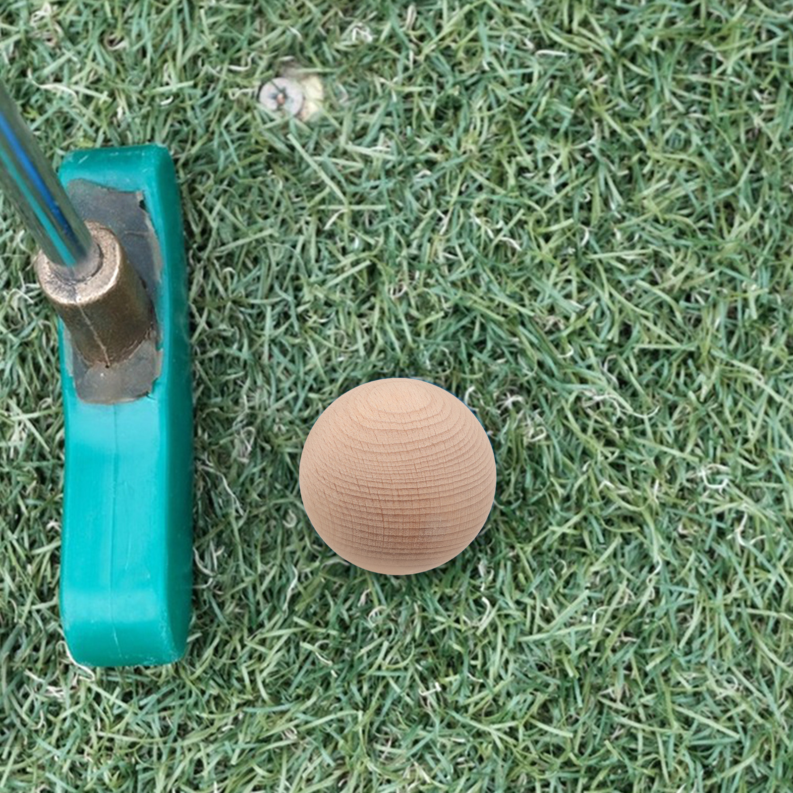 3Pcs Solid Beech Wood Golf Cro - Bocce Ball Lawn ulasan dan harga