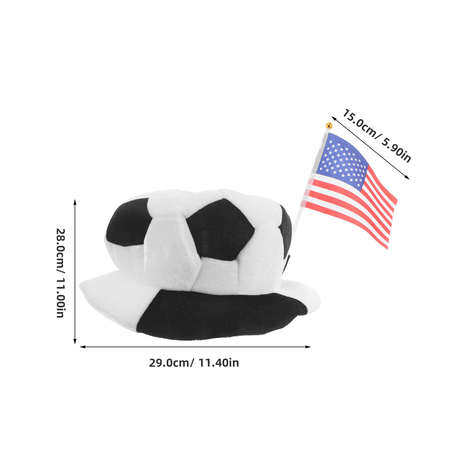 Soccer Ball Party Hat with Usa - Party Games Usa ulasan dan harga