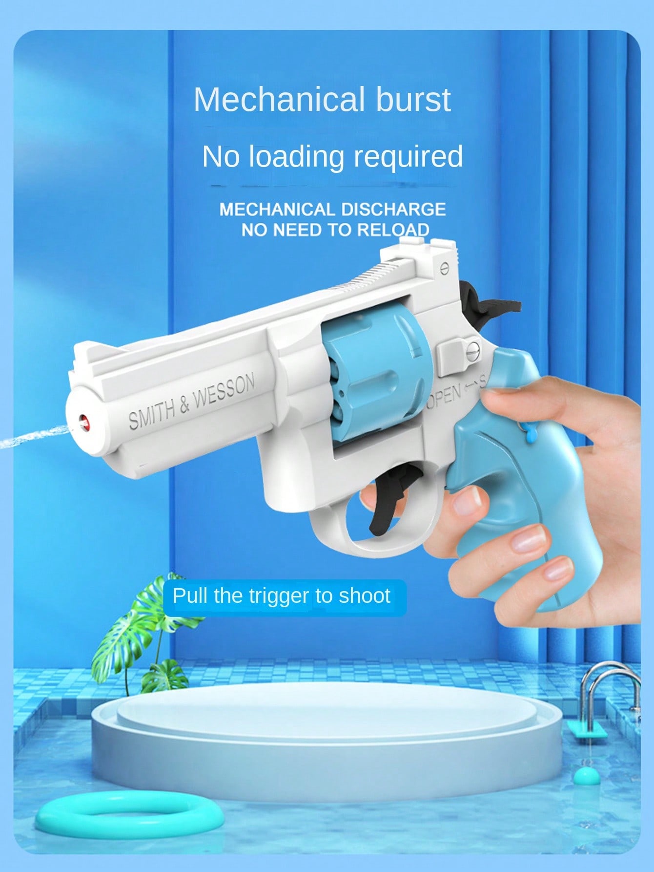 1pc Revolver Style Water Gun,  - Party Games Kids Outdoor ulasan dan harga
