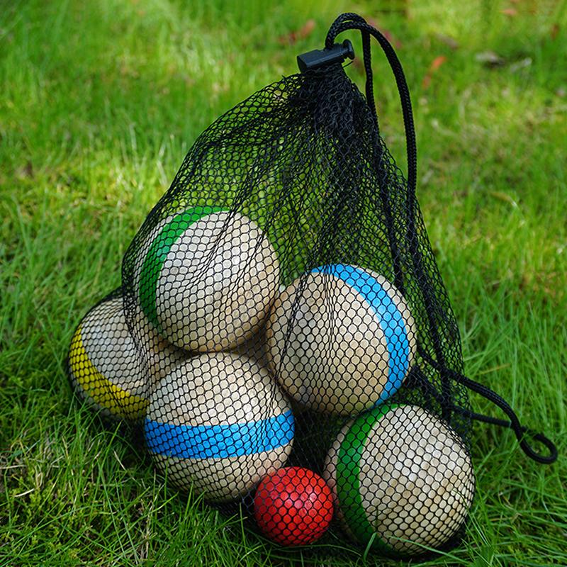 ^7Pcs Wood Bocce Balls Sports  - Bocce Ball Lawn ulasan dan harga