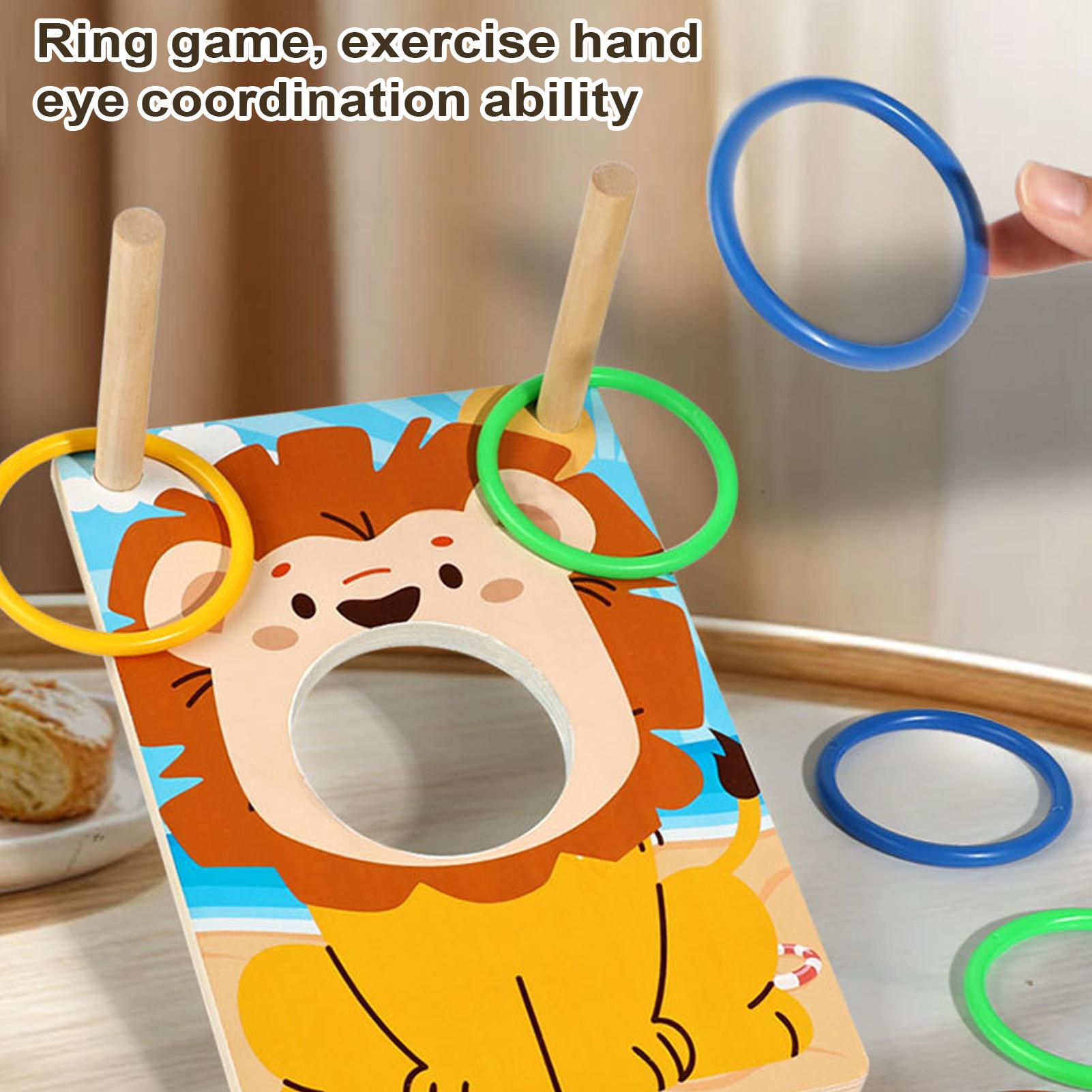 Wooden Bean Bag Toss Game Ring - Party Games Adults Indoor ulasan dan harga