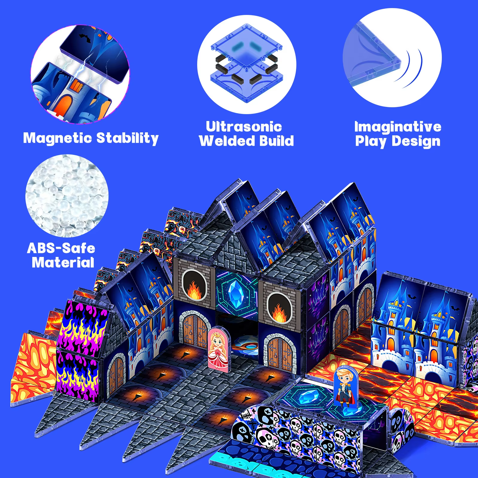 Magnetic Building Blocks DIY M - Party Games Steam Free ulasan dan harga