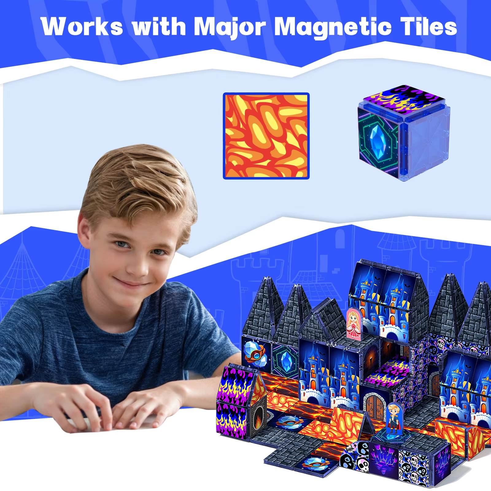 Magnetic Building Blocks DIY M - Party Games Steam Free ulasan dan harga