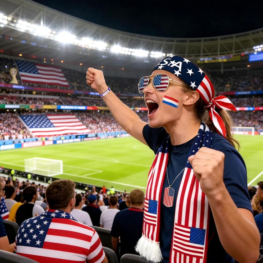2026 USA Fan Kit Patriotic Sup - Party Games Usa ulasan dan harga