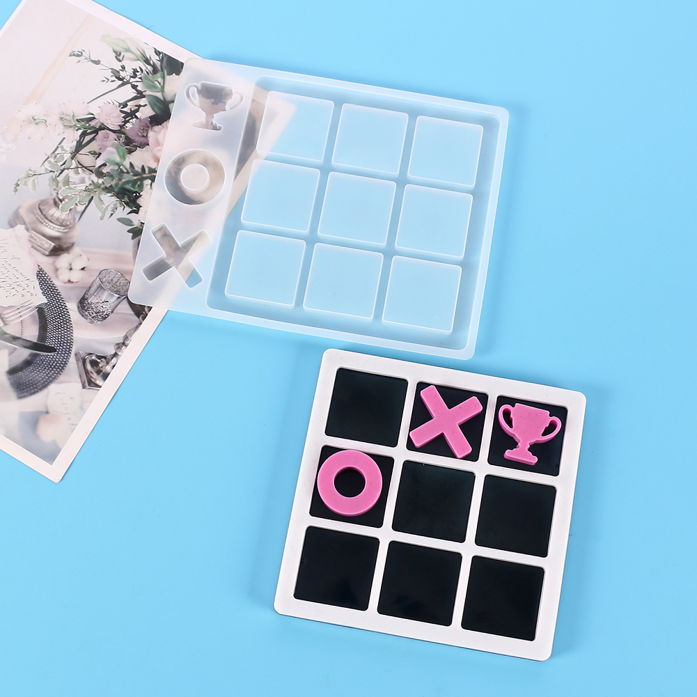 Tic Tac Toe Silicone Resin Mol - Party Games Kid Friendly ulasan dan harga