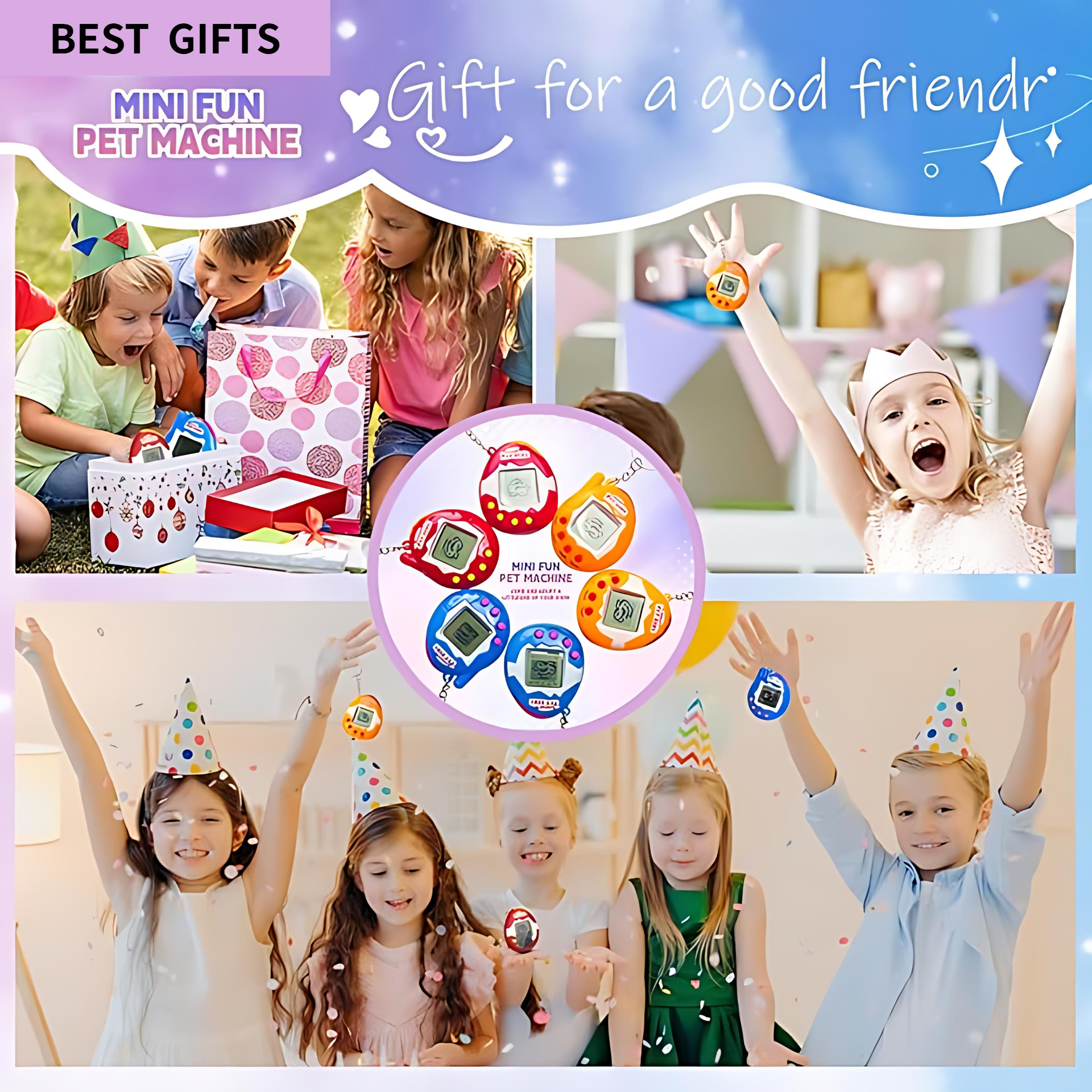 6-48PCS Virtual Pet Keychain D - Party Games Gender Reveal ulasan dan harga