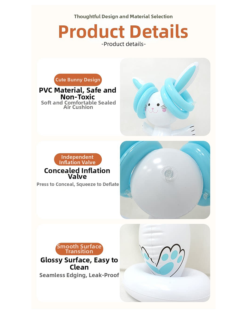 Easter Inflatable Bunny Ring T - Party Games Kids Outdoor ulasan dan harga