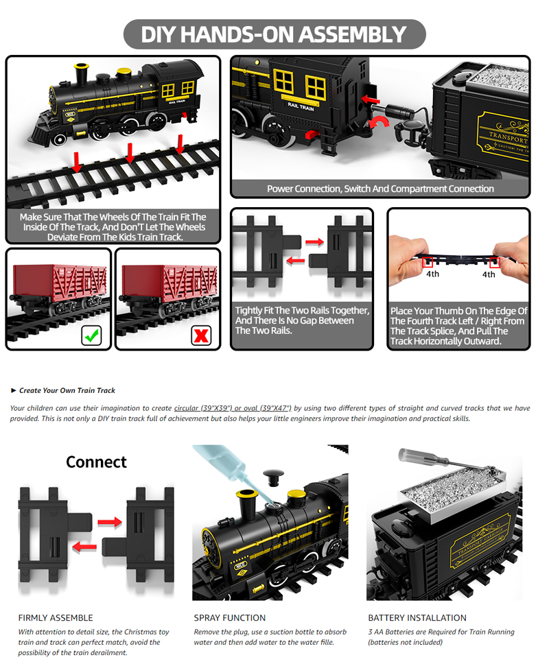 Kids Electric Steam Train Toy  - Party Games Steam Free ulasan dan harga