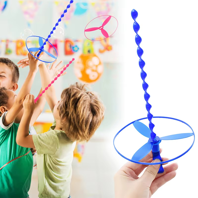 Kids Flying Spiral Top Toy, Pu - Party Games Kids Outdoor ulasan dan harga