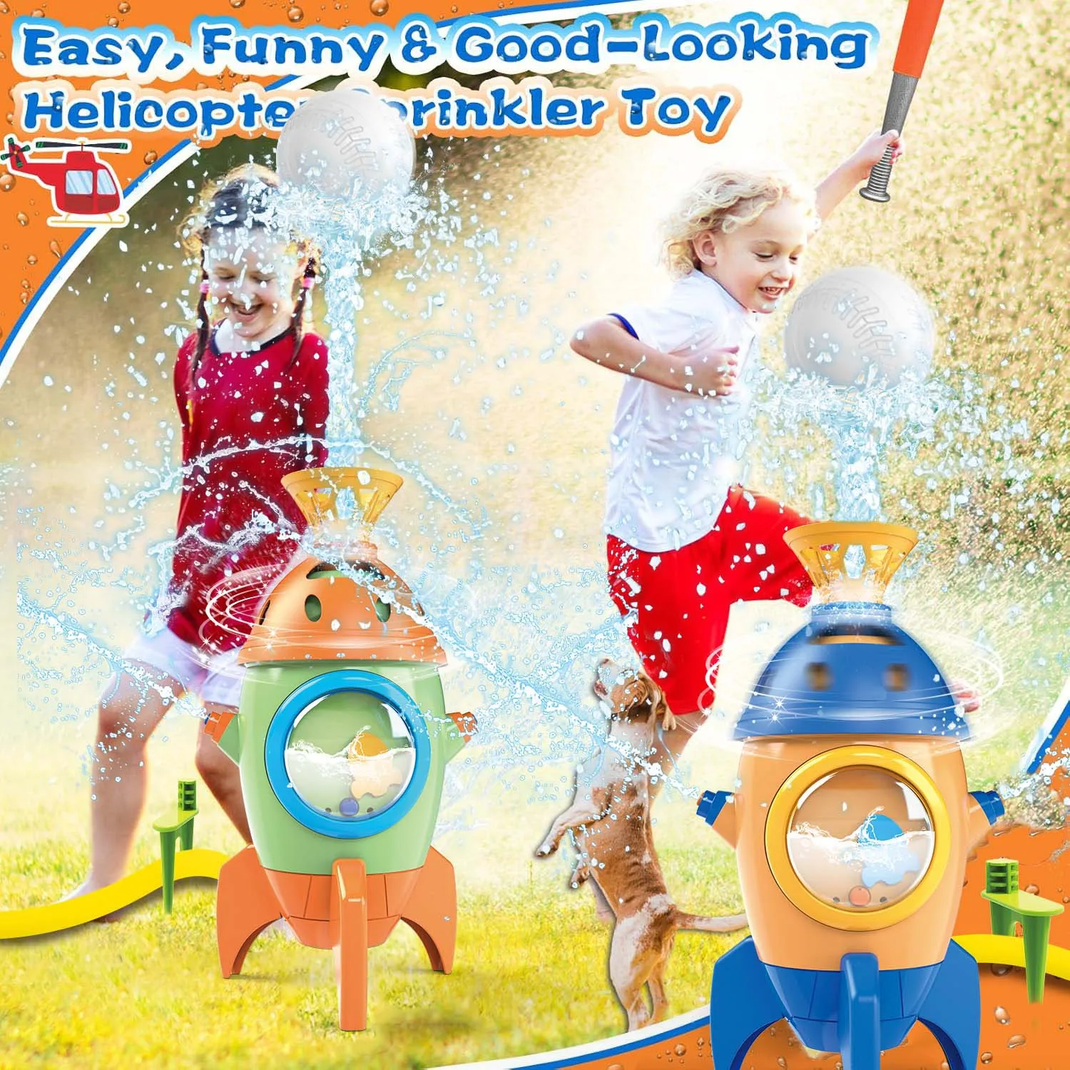 2 In1 Rotation Baseball Water  - Party Games No Equipment ulasan dan harga