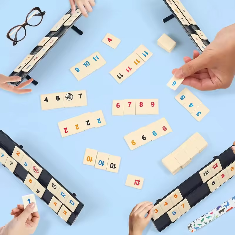 Rummy Cube Game with 4 Racks,R - Party Games Steam Free ulasan dan harga