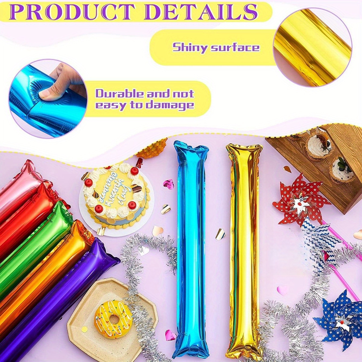 10/30pc Aluminum Film Inflatab - Party Games Gender Reveal ulasan dan harga