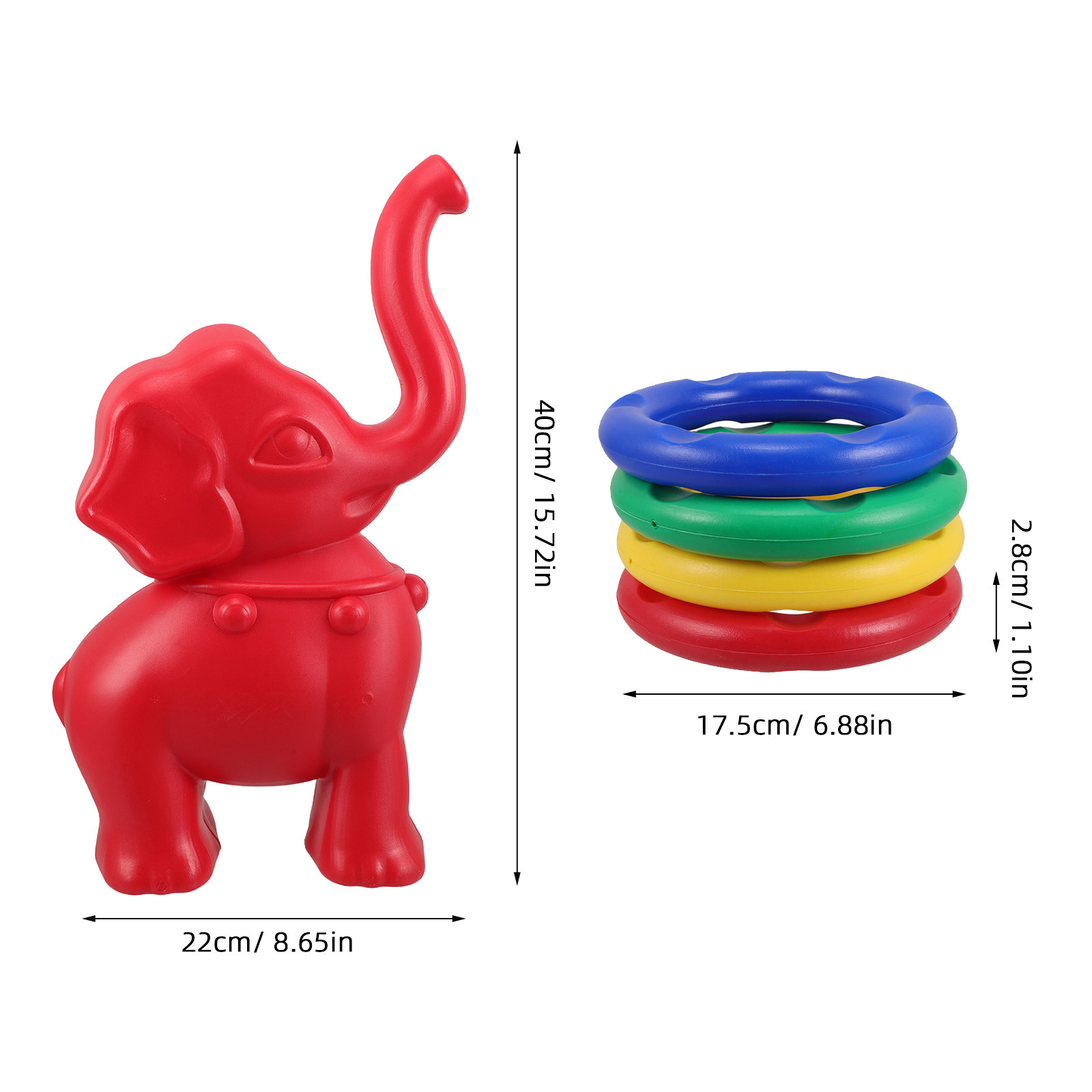 1Set Kids Ring Toss Game Eleph - Party Games Kids Outdoor ulasan dan harga