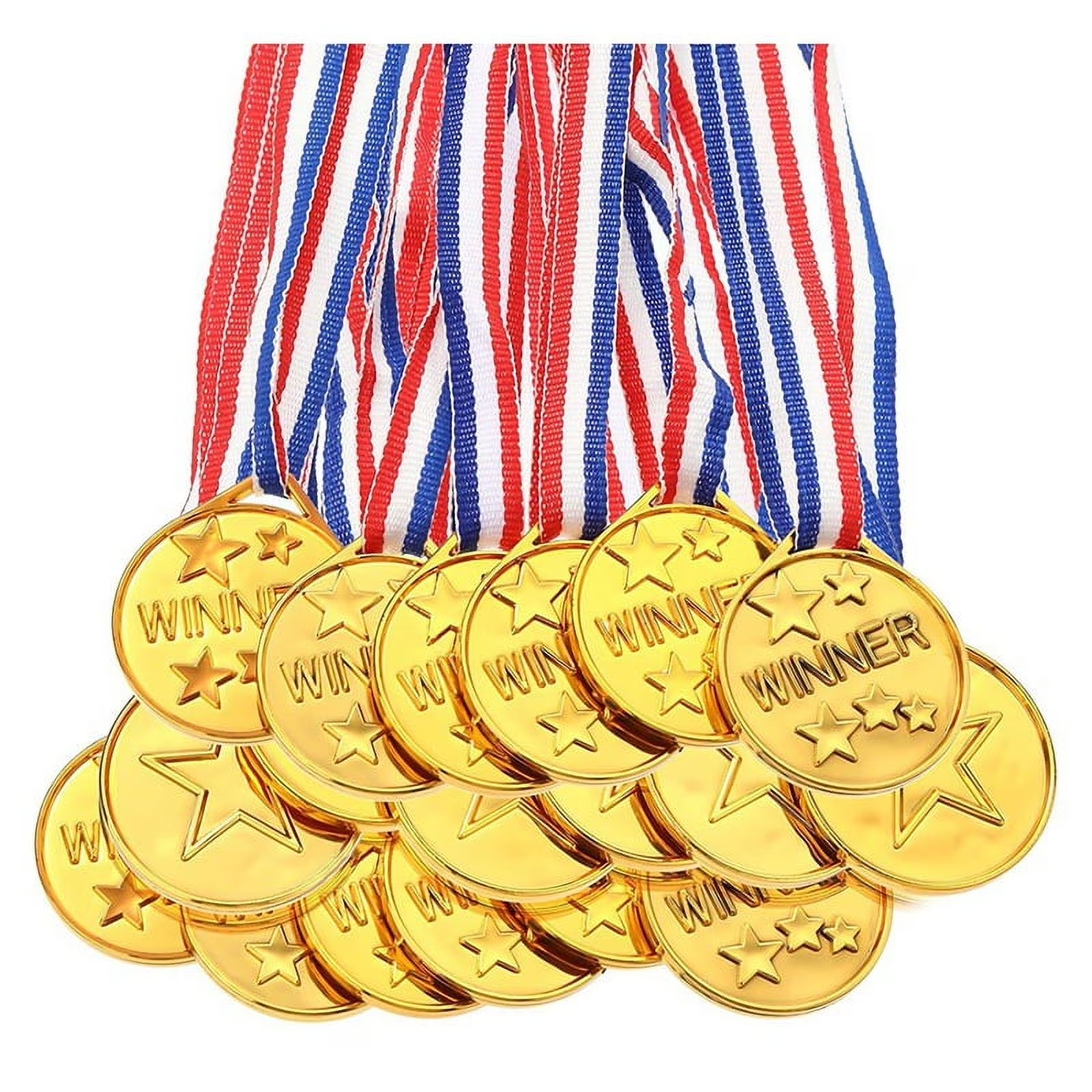 30Pcs Plastic Gold Winners Med - Party Games Gender Reveal ulasan dan harga